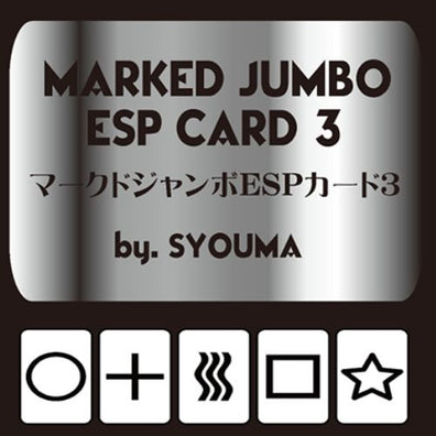 Marked Jumbo ESP Cards (Black) by Tejinaya Magic - Trick